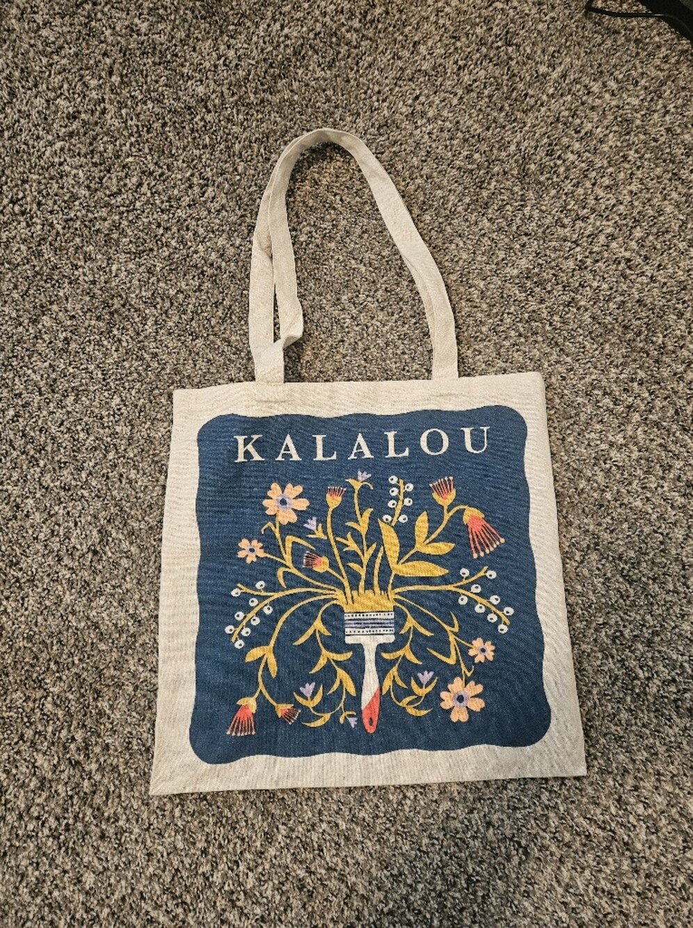 Kalalou Paint Brush Tote Bag